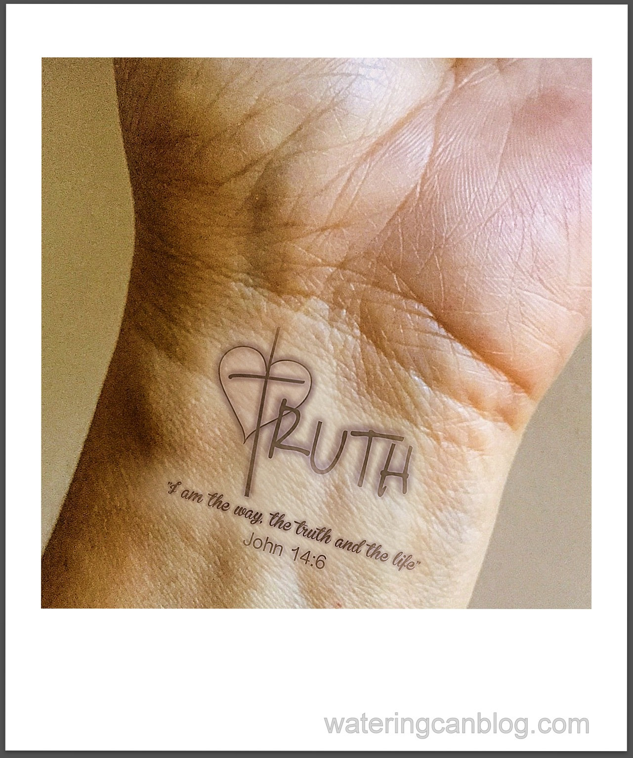 Truth Tattoo on wrist