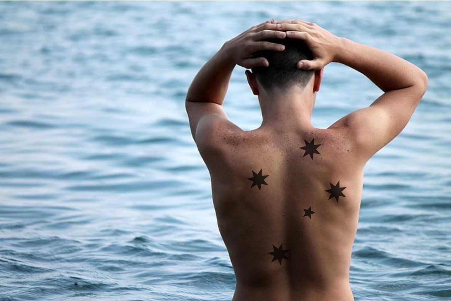 A southern cross at the beach