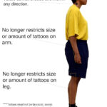 Sailor in uniform showcasing arm tattoos, highlighting the updated navy tattoo policy.