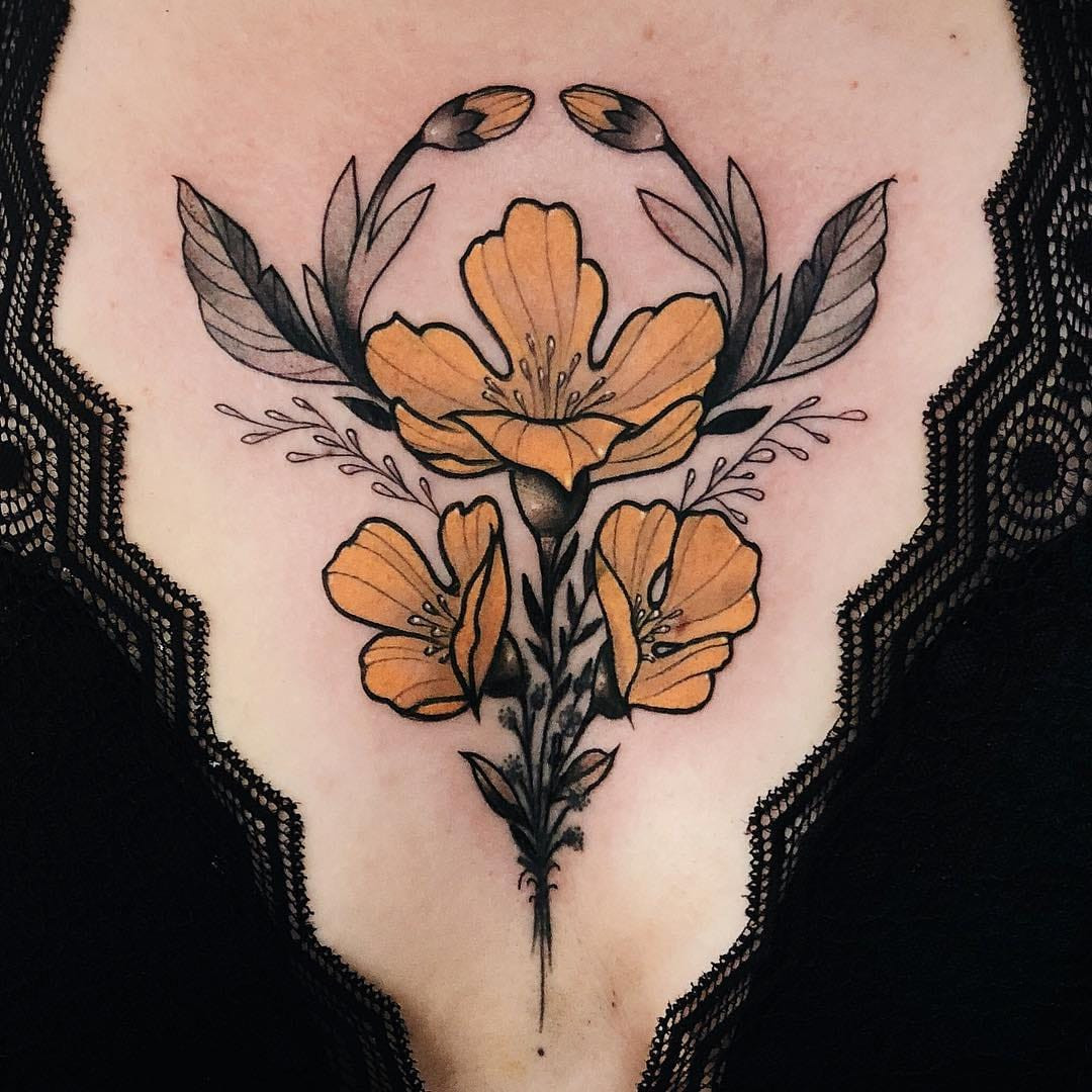 Tattoo by Jen Tonic #JenTonic #NeoTraditionalTattoo #neotraditional #neotrad #artnouveau #artdeco