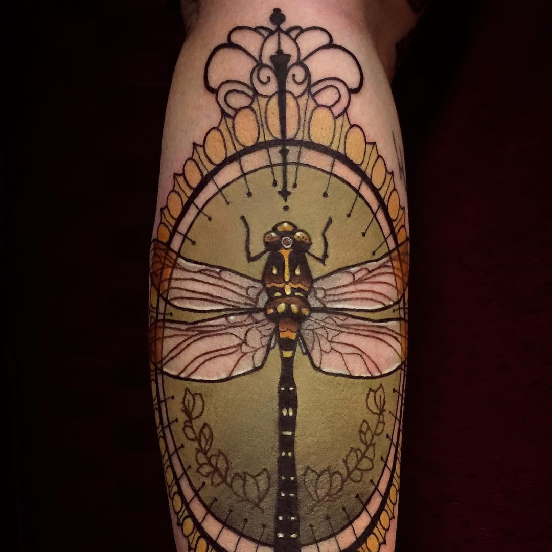 Tattoo by Chris Green #ChrisGreen #NeoTraditionalTattoo #neotraditional #neotrad #artnouveau #artdeco