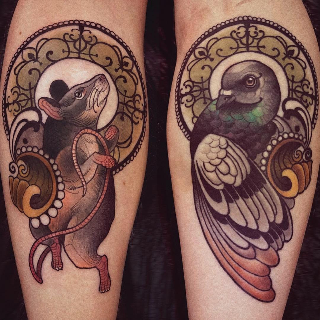 Tattoo by Chris Green #ChrisGreen #NeoTraditionalTattoo #neotraditional #neotrad #artnouveau #artdeco