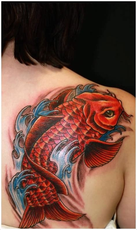 3D koi fish tattoo design