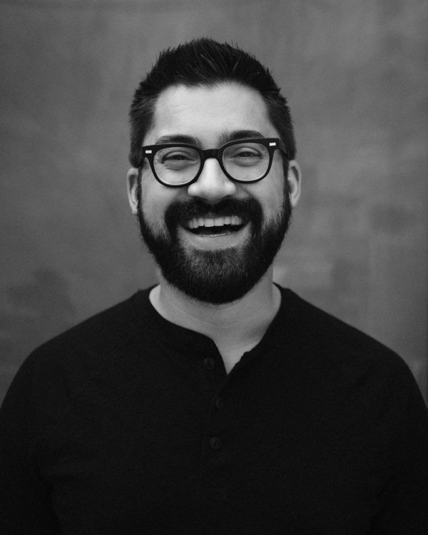 Austin Kleon portrait by Clayton Cubitt, black and white photography