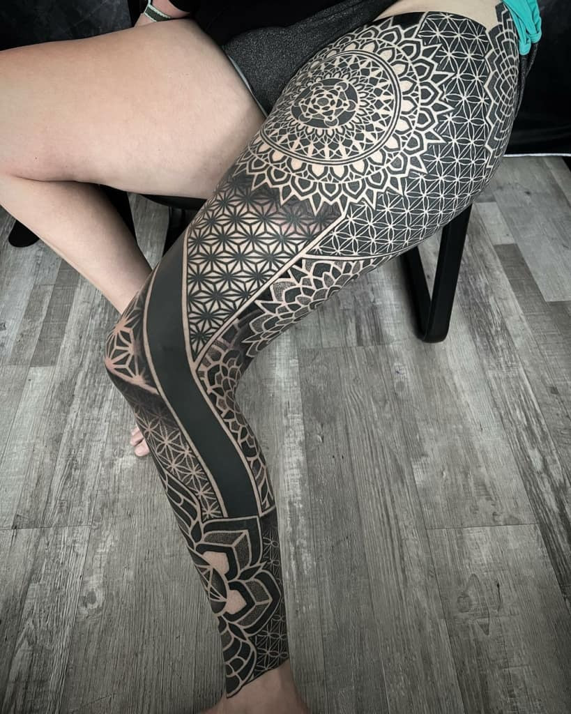 Egyptian sacred geometry tattoo inspiration