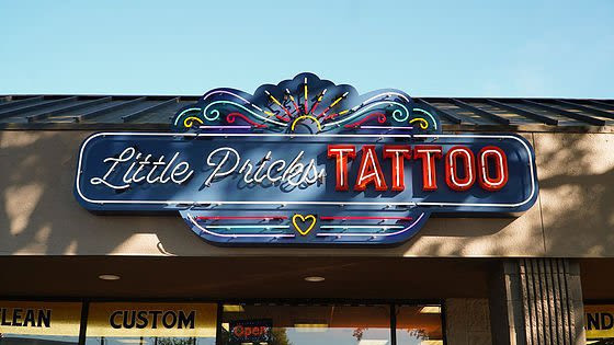 Little Pricks Tattoo Studio in Austin, displaying a welcoming and plant-filled tattoo space.