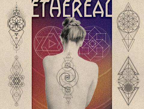 Ethereal Sacred Geometry Tattoo Design