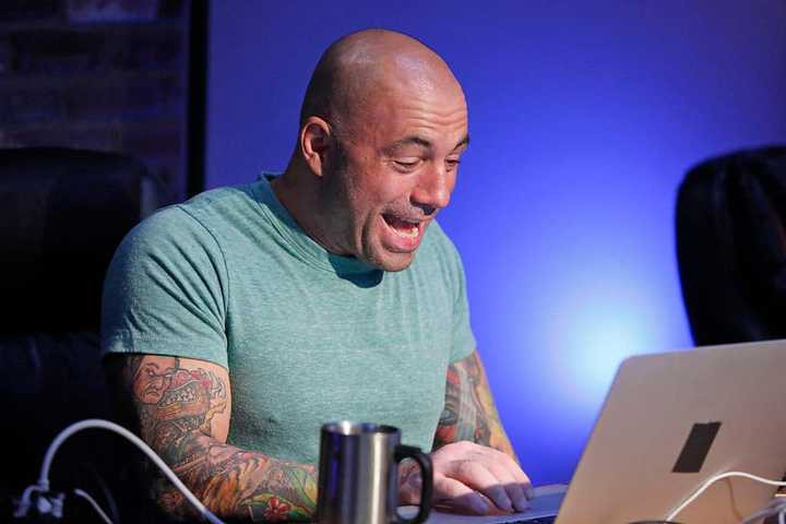Joe Rogan in a podcast session