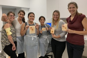 Left to right, Alicia Jones, Emily Clark, Nicole Costigan, Stephanie Mendez, Caitlin Giles, and Erin Reynolds. Not pictured: Casey Sawicki, Lauren Sarro, Cayla McKernan and Jenny Jackson.