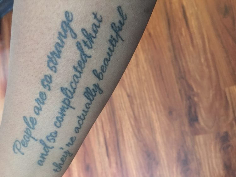 Quote tattoo from My So Called Life