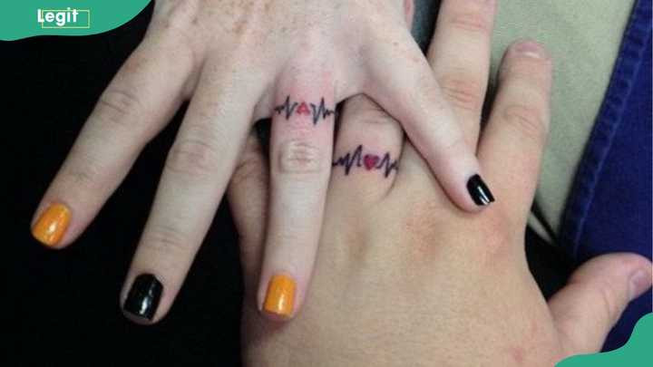 Heartbeat line tattoo capturing the vitality and connection of love.