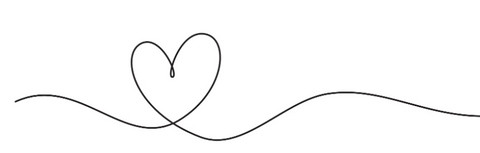 Minimalist heart tattoo design for clean line work