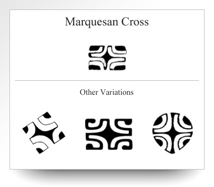 Polynesian Marquesan Cross symbol, representing balance and universal harmony