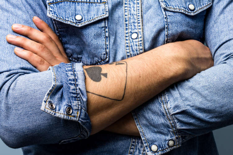 lucky ace up your sleeve tattoo ideas for men