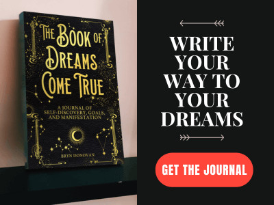 write your way to your dreams. get the journal. book of dreams come true