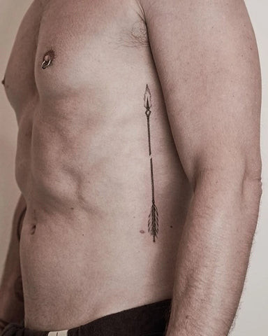 Arrow Tattoos for Men on Ribs