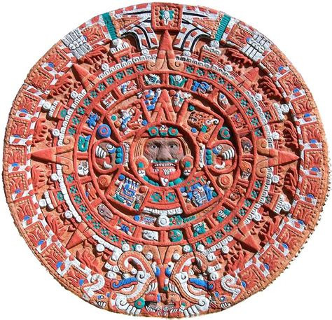 Intricate Aztec Calendar Tattoo Design