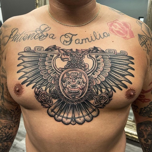 Aztec Eagle Tattoo