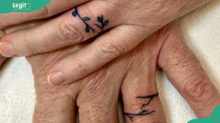 Branches and leaves tattoo representing growth, connection, and life's shared journey.