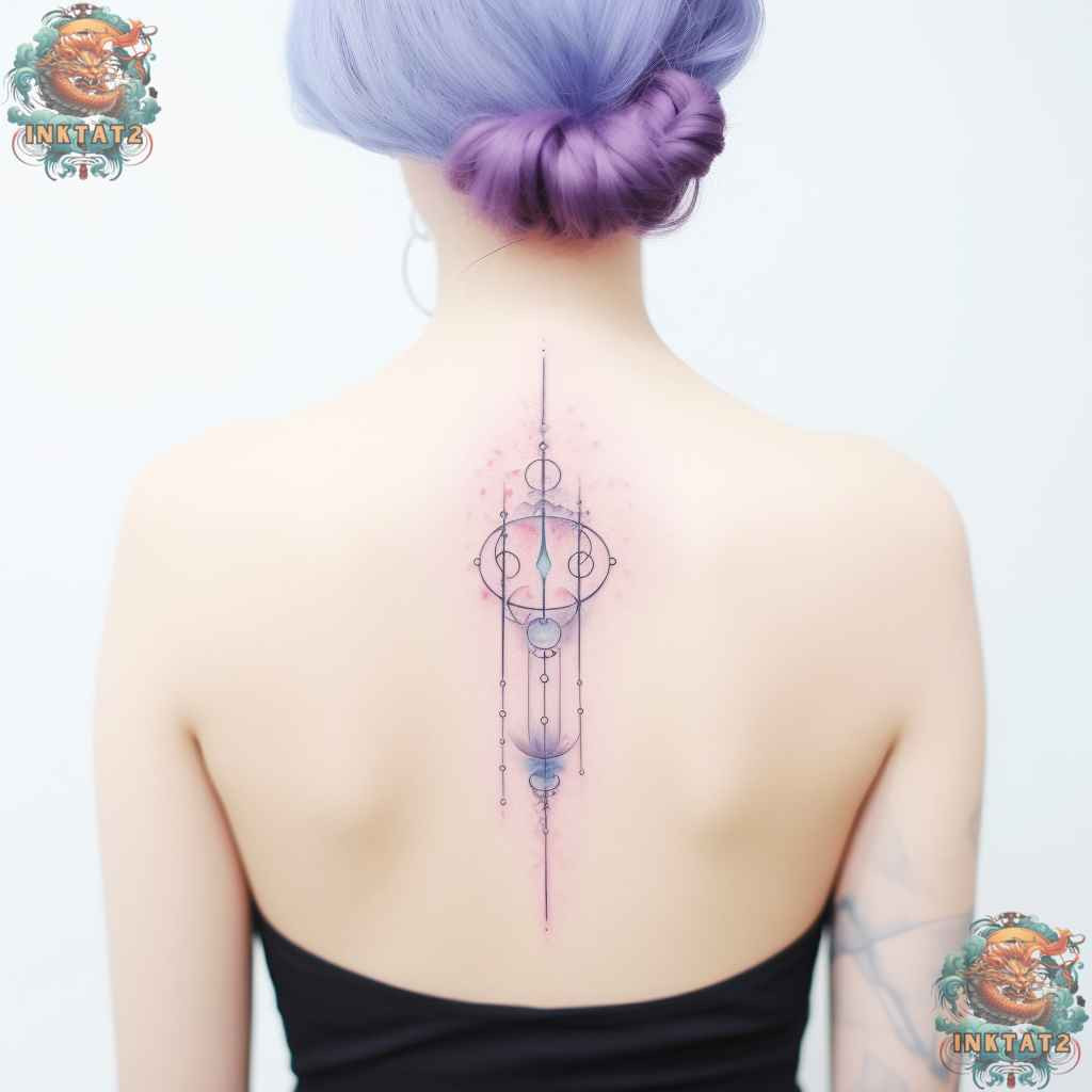 Realistic snake spine tattoo, symbolizing transformation and baddie allure.