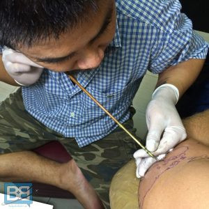 Traditional bamboo tattoo tool in Thailand