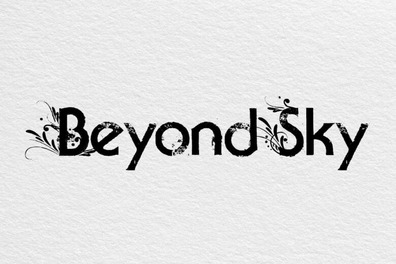 Beyond Sky font example