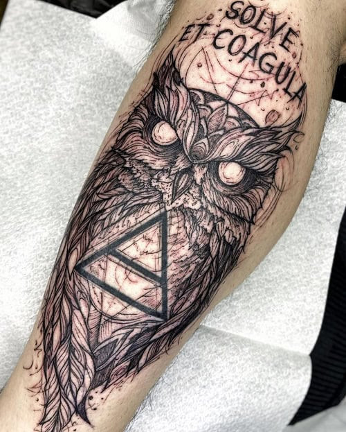 Black Owl Tattoo