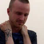 Jesse Pinkman's Celtic scorpion hand tattoo close-up