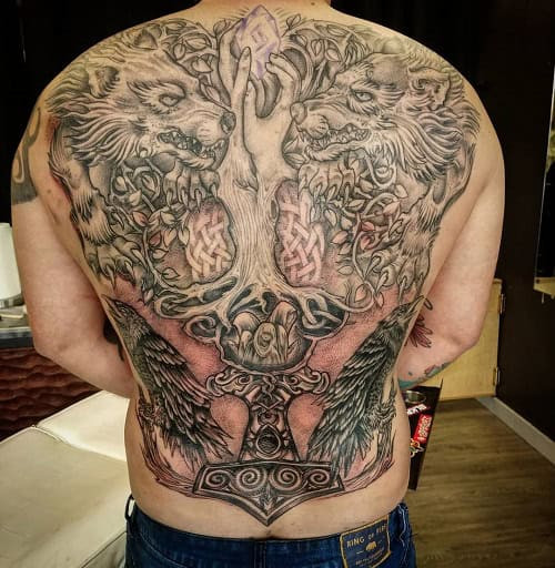 Celtic Back Tattoo