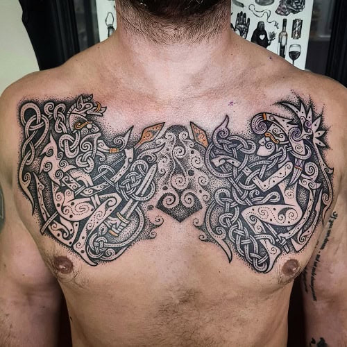 Celtic Chest Tattoo