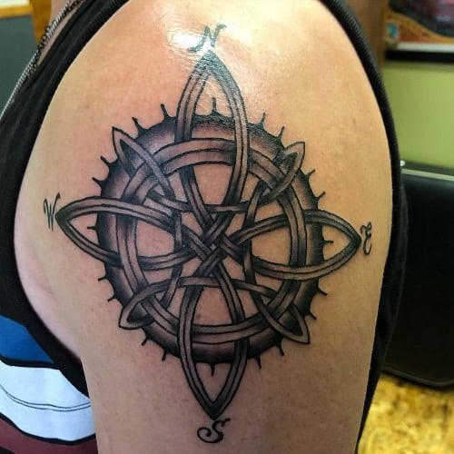 Celtic Compass Tattoo