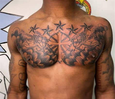 Diverse range of chest tattoo images for design ideas