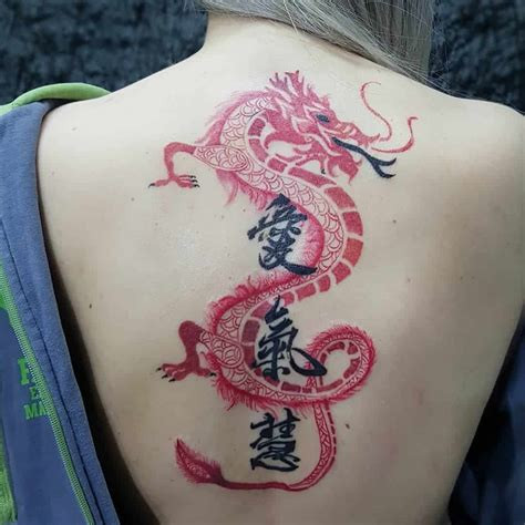 Chinese dragon tattoo