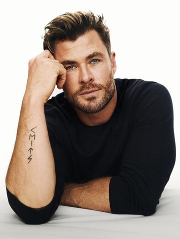 Chris Hemsworth Forearm Tattoo: Celebrity Minimalist Tattoo Inspiration