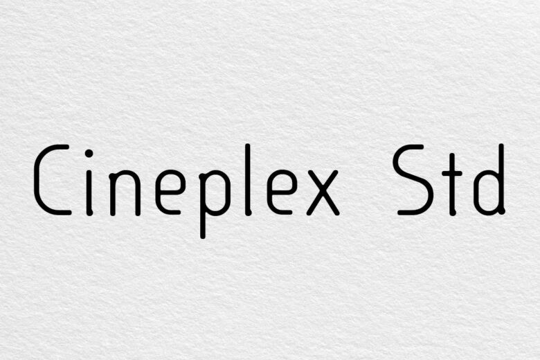 Cineplex Std font example