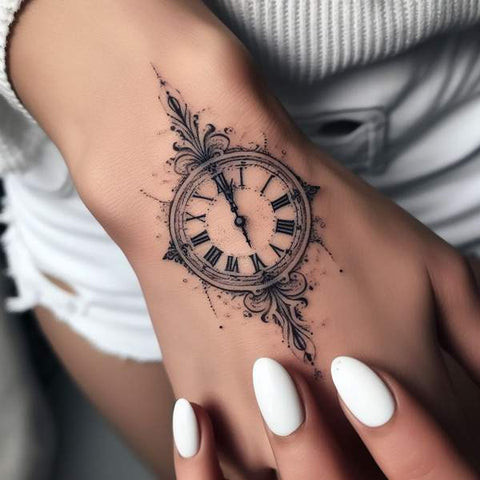 Clock Hand Tattoo
