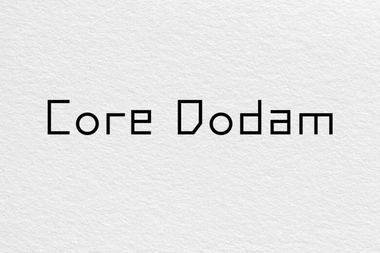 Core Dodam font example