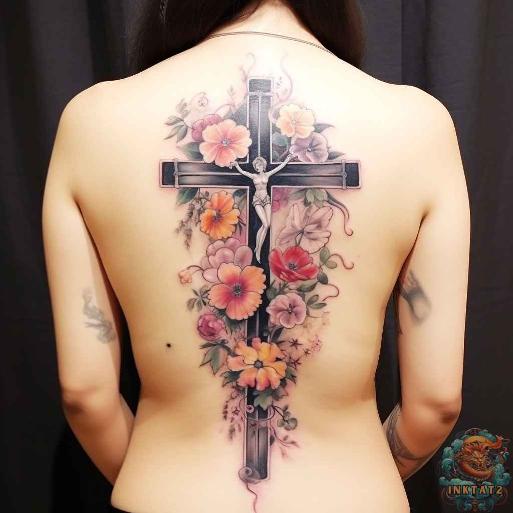 Cross with Flowers Tattoo: Symbolism, Designs, and Cultural Significance