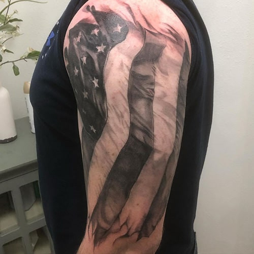 American Flag Tattoo Drawing