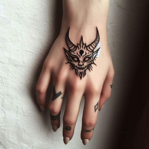 Demon Hand Tattoo