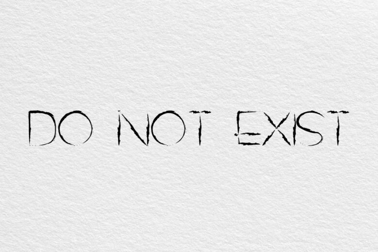 Do Not Exist font example