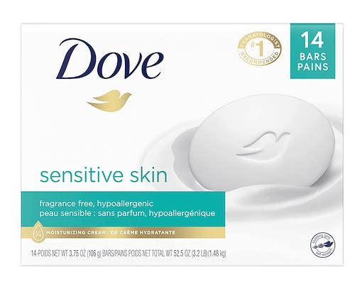 Dove Bar Soap for gentle tattoo cleansing