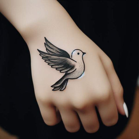 Dove Hand Tattoo