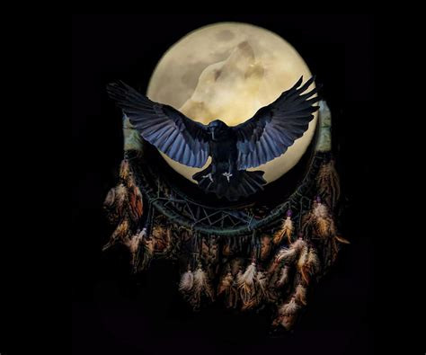 Tribal Raven Tattoo