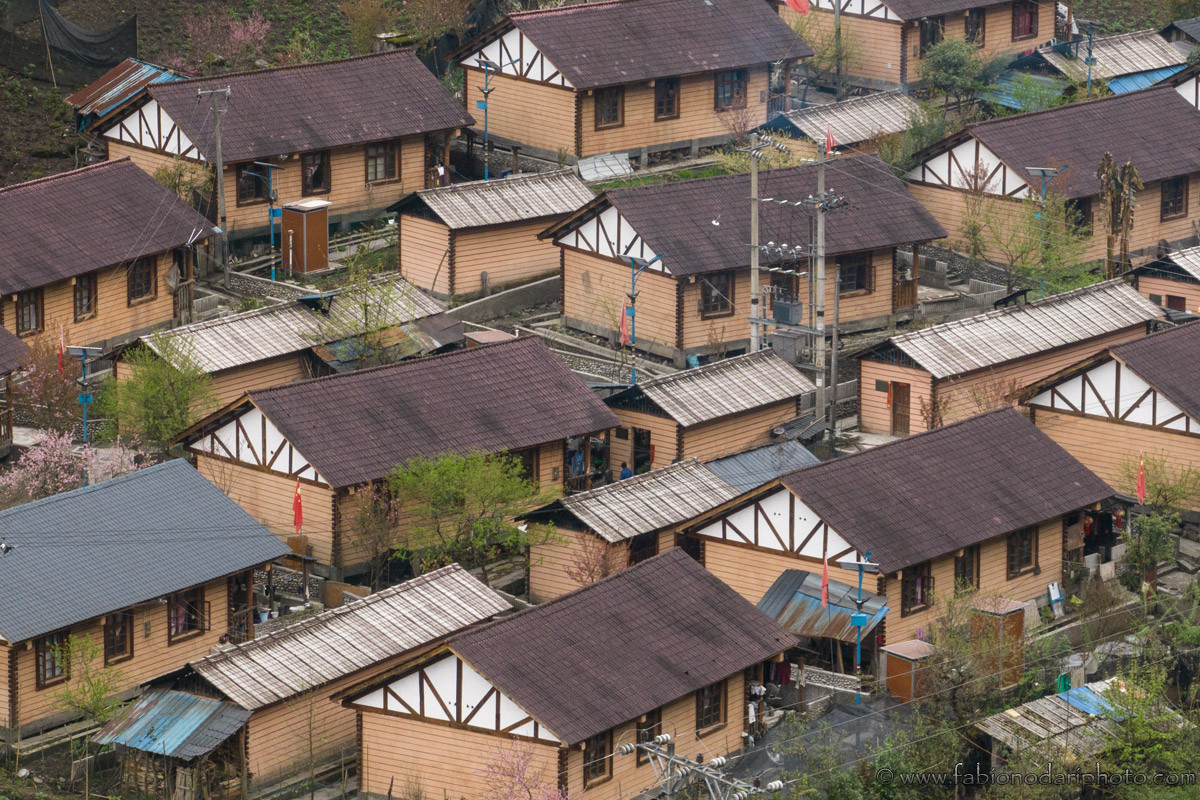 Dulongjiang village closeup