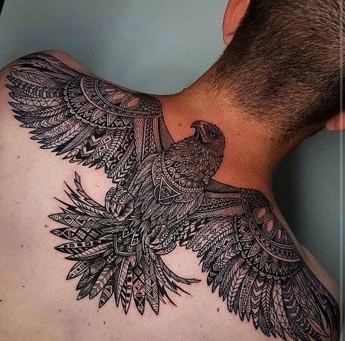 Eagle Back Tattoo