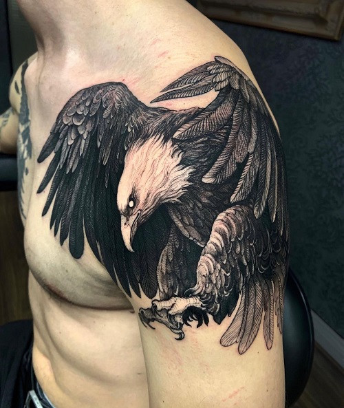 Eagle Shoulder Tattoo