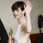 Anne Hathaway at the 85th Annual Academy Awards Press Room