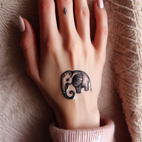 Elephant Hand Tattoo 1