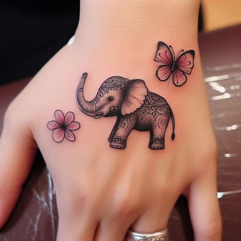 Elephant Hand Tattoo 2